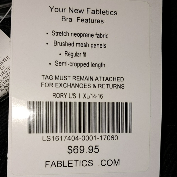 NWT!! FABLETICS  "RORY" WORKOUT TOPS - Picture 7 of 7